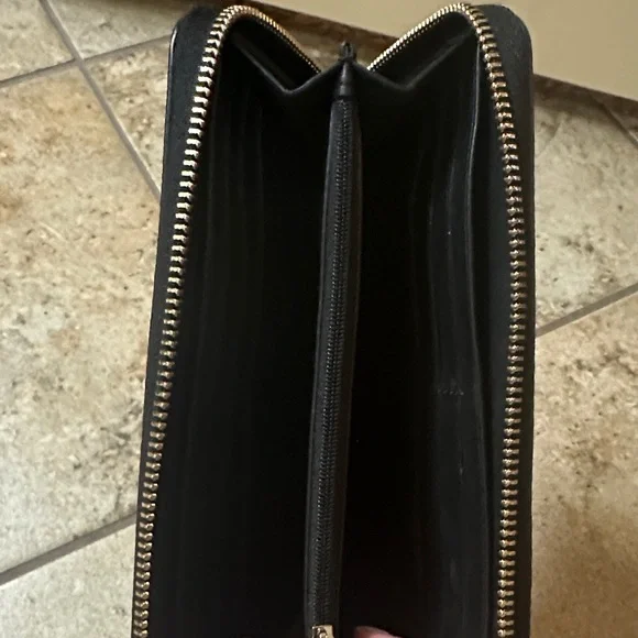 Kate Spade Black Textured Zip Wallet - Picture 4 of 4